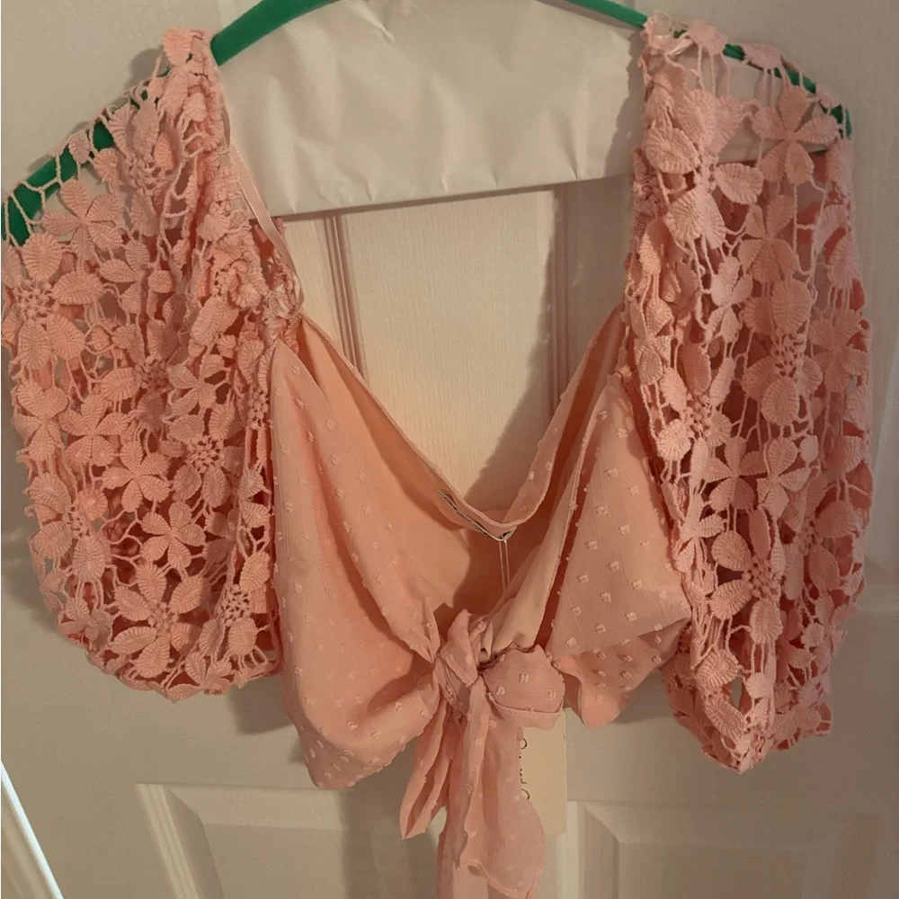 Pink Lace Two-Piece Set - Picture 6 of 9